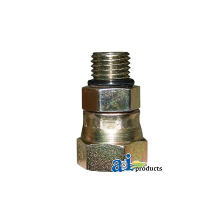 A & I Products Female NPT Swivel X Male ORB Straight Adapter 1.75" x4" x1.75" A-43D30